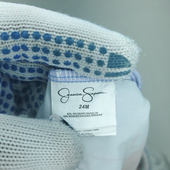 Jessica Simpson Rash Guard Shirt Girls 24M Months Purple Sun Swim Stretch Palms - Picture 4 of 10